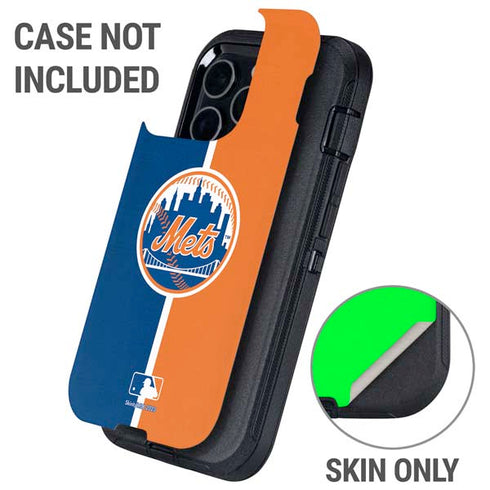 MLB New York Mets Split Otterbox Defender iPhone Skin