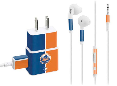 MLB New York Mets Split Phone Charger Skin