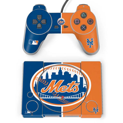 MLB New York Mets Split PlayStation Classic Bundle Skin