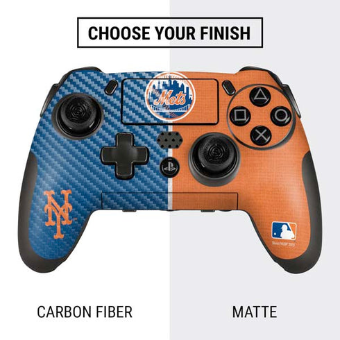 MLB New York Mets Split PlayStation Scuf Vantage 2 Controller Skin