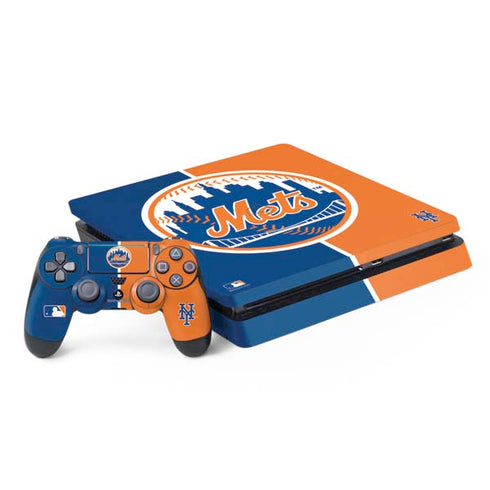 MLB New York Mets Split PS4 Slim Bundle Skin