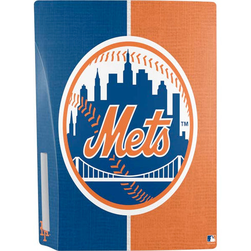 MLB New York Mets Split PS5 Console Skin
