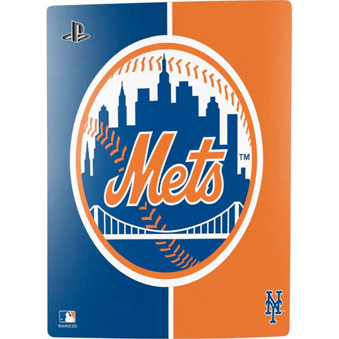 MLB New York Mets Split PS5 Console Skin