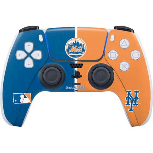 MLB New York Mets Split PS5 Controller Skin