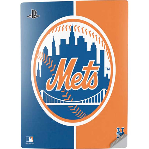 MLB New York Mets Split PS5 Digital Edition Console Skin