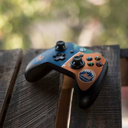 MLB New York Mets Split Xbox One Controller Skin