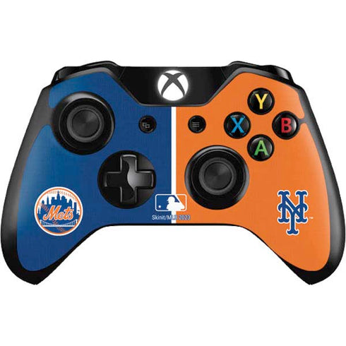 MLB New York Mets Split Xbox One Controller Skin