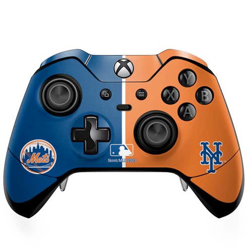 MLB New York Mets Split Xbox One Elite Controller Skin