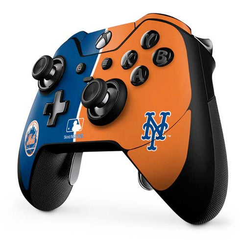 MLB New York Mets Split Xbox One Elite Controller Skin