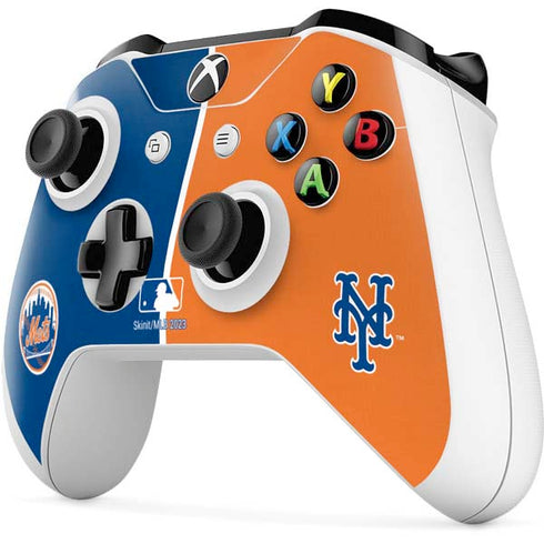 MLB New York Mets Split Xbox One S All-Digital Edition Bundle Skin