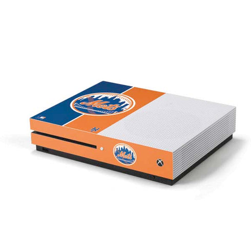 MLB New York Mets Split Xbox One S Console Skin