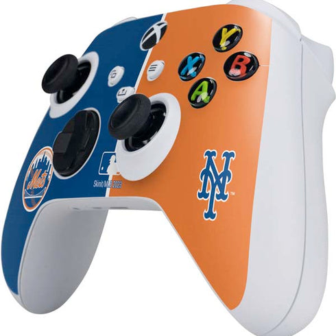 MLB New York Mets Split Xbox Series S Controller Skin