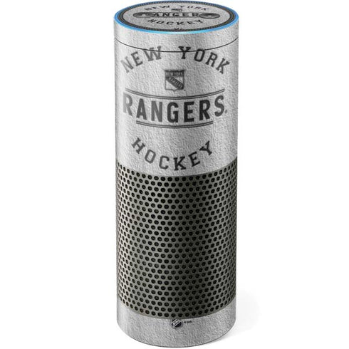 NHL New York Rangers Black Text Amazon Echo Skin