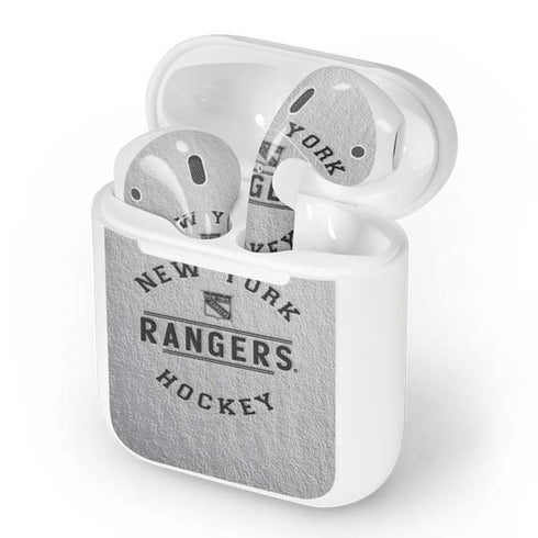NHL New York Rangers Black Text Apple AirPods Skin