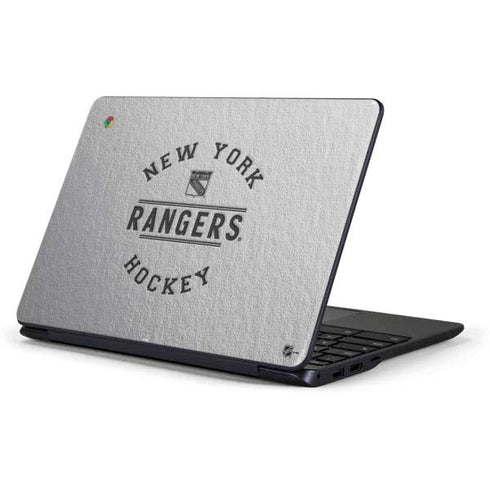 NHL New York Rangers Black Text Samsung Chromebook Skin