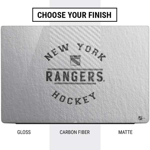 NHL New York Rangers Black Text Dell Vostro Skin