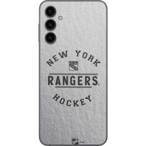 NHL New York Rangers Black Text Galaxy A14 5G Skin
