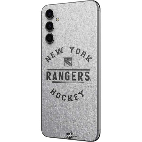 NHL New York Rangers Black Text Galaxy A14 5G Skin