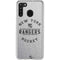 NHL New York Rangers Black Text Galaxy A21 Clear Case
