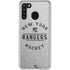 NHL New York Rangers Black Text Galaxy A21 Clear Case