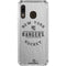 NHL New York Rangers Black Text Galaxy A30 Clear Case