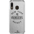 NHL New York Rangers Black Text Galaxy A30 Clear Case