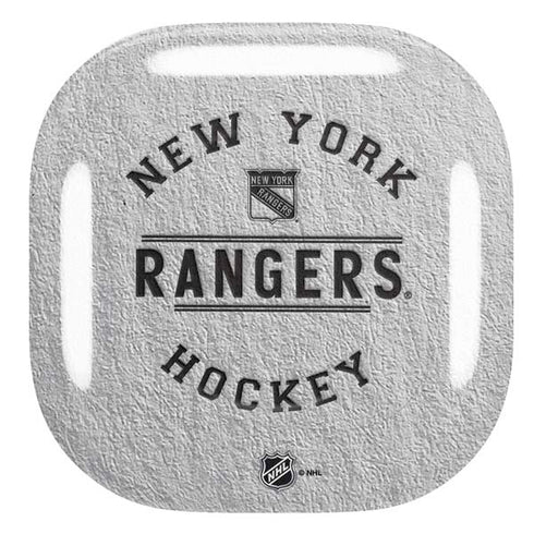 NHL New York Rangers Black Text Galaxy Buds Pro Skin