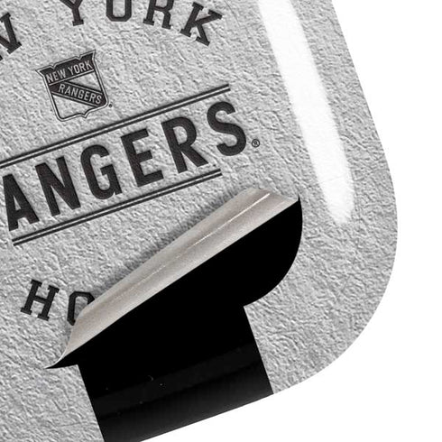 NHL New York Rangers Black Text Galaxy Buds Pro Skin