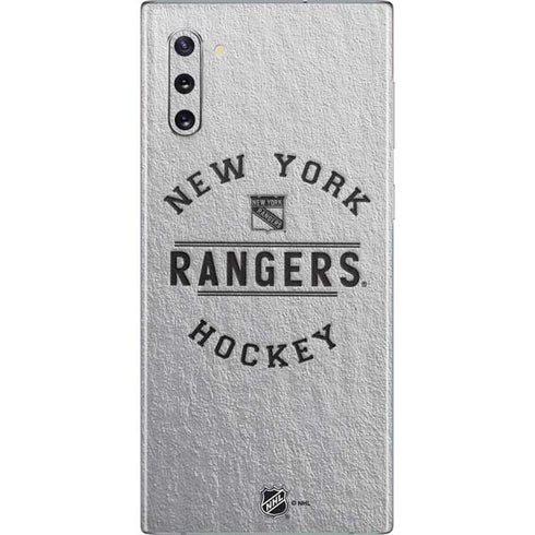 NHL New York Rangers Black Text Galaxy Note 10 Skin