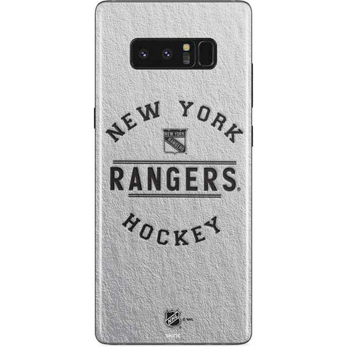 NHL New York Rangers Black Text Galaxy Note 8 Skin