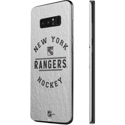 NHL New York Rangers Black Text Galaxy Note 8 Skin