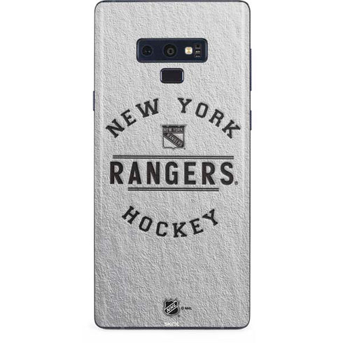 NHL New York Rangers Black Text Galaxy Note 9 Skin
