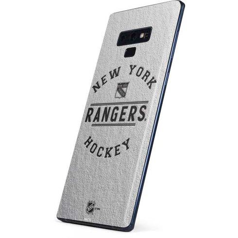 NHL New York Rangers Black Text Galaxy Note 9 Skin