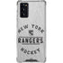NHL New York Rangers Black Text Galaxy Note20 5G Clear Case