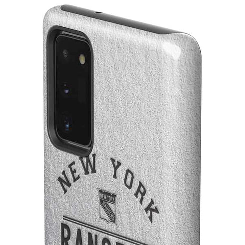 NHL New York Rangers Black Text Galaxy Note20 5G Pro Case