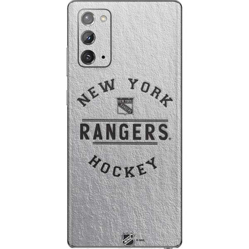 NHL New York Rangers Black Text Galaxy Note20 5G Skin