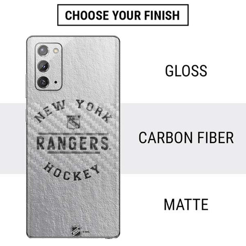 NHL New York Rangers Black Text Galaxy Note20 5G Skin