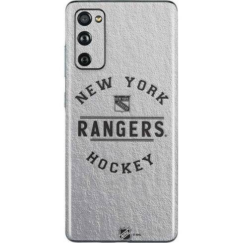 NHL New York Rangers Black Text Galaxy S20 Fan Edition Skin