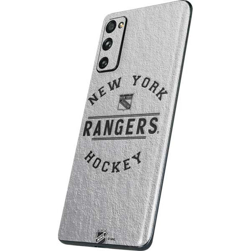 NHL New York Rangers Black Text Galaxy S20 Fan Edition Skin