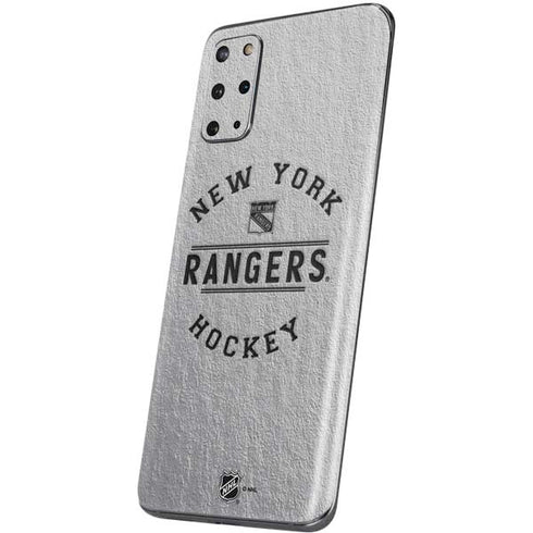 NHL New York Rangers Black Text Galaxy S20 Plus Skin