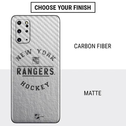 NHL New York Rangers Black Text Galaxy S20 Plus Skin