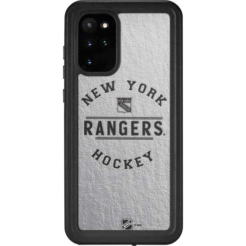 NHL New York Rangers Black Text Galaxy S20 Plus Waterproof Case