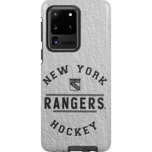 NHL New York Rangers Black Text Galaxy S20 Ultra 5G Pro Case