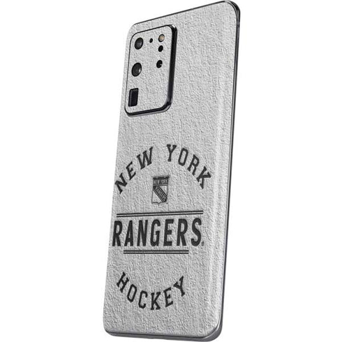 NHL New York Rangers Black Text Galaxy S20 Ultra 5G Skin