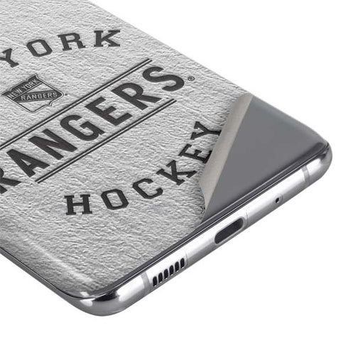 NHL New York Rangers Black Text Galaxy S20 Ultra 5G Skin