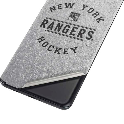 NHL New York Rangers Black Text Galaxy S21 Plus 5G Skin