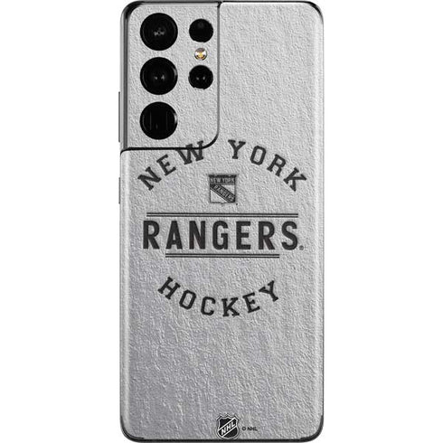 NHL New York Rangers Black Text Galaxy S21 Ultra 5G Skin