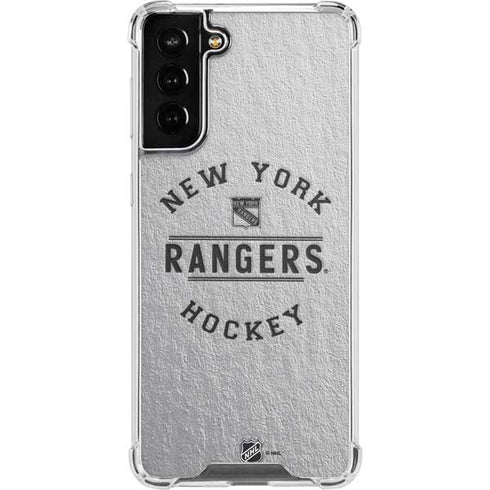 NHL New York Rangers Black Text Galaxy S22 Plus Clear Case