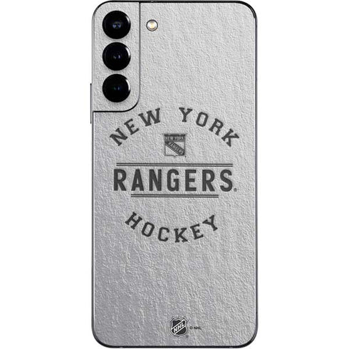 NHL New York Rangers Black Text Galaxy S22 Plus Skin