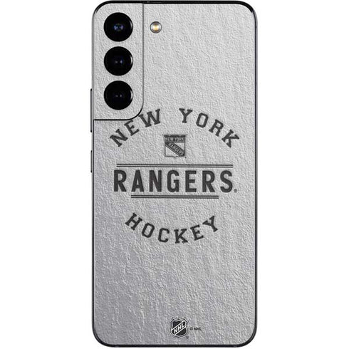 NHL New York Rangers Black Text Galaxy S22 Skin